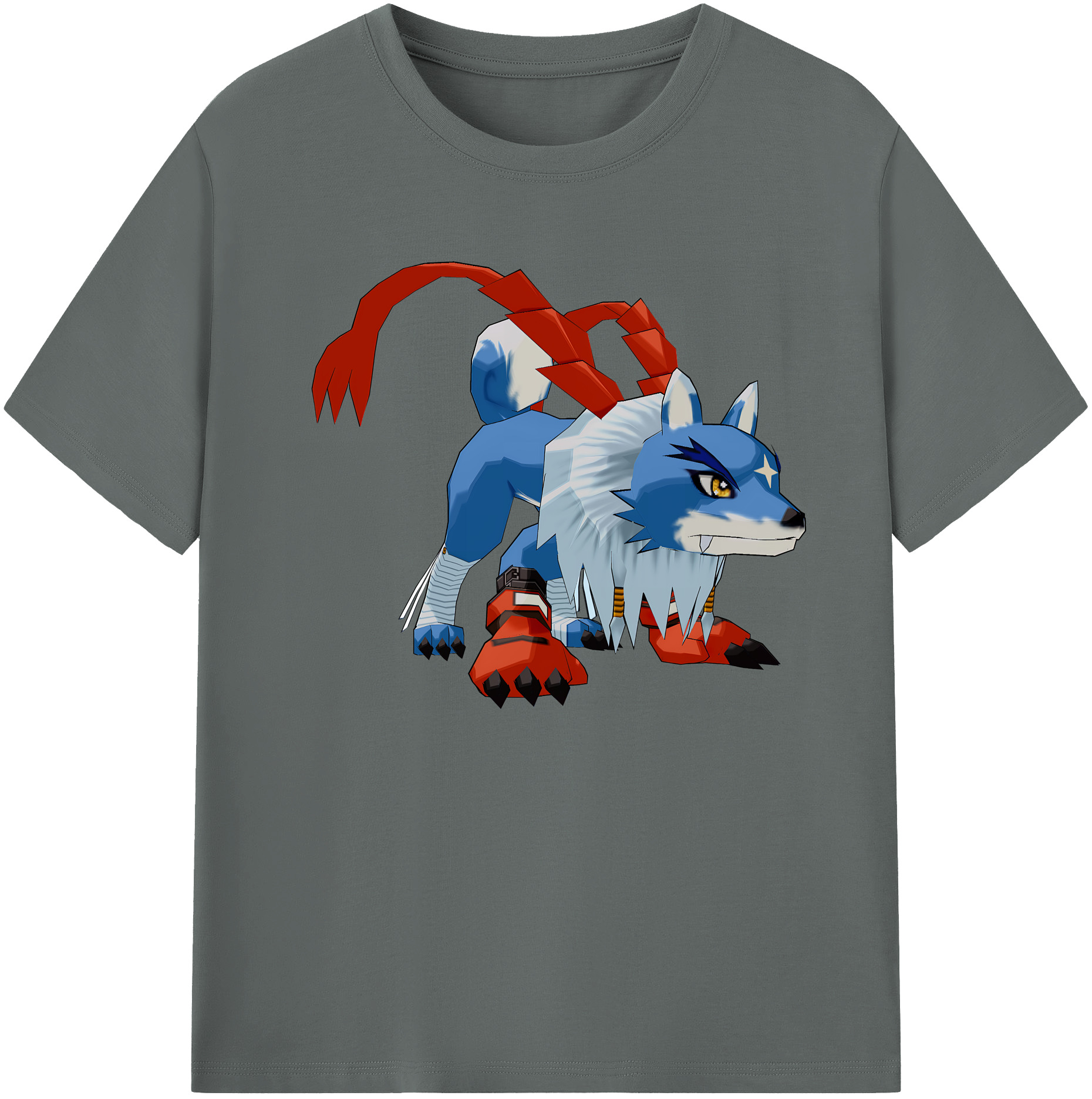 （画像用） Digimon デジタルモンスター/デジモン 綿100％ メンズ半袖Tシャツ｜肌触りやわらか＆通気性